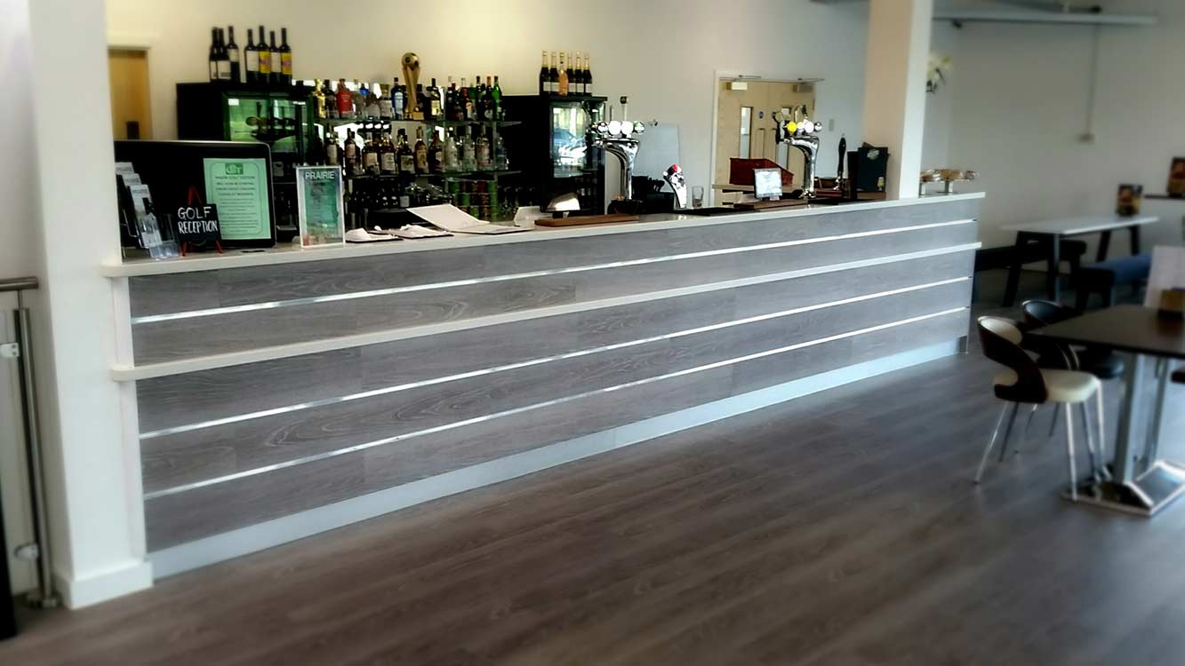 Cooper Bespoke Joinery Bar hotel restaurant vetinary surgery beauty reception counter fabrication Corian