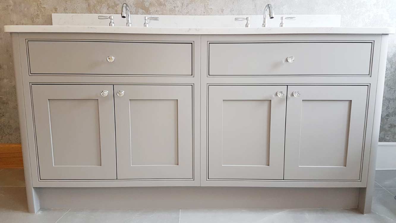 Cooper Bespoke Joinery Bespoke vanity double sink worsted painted