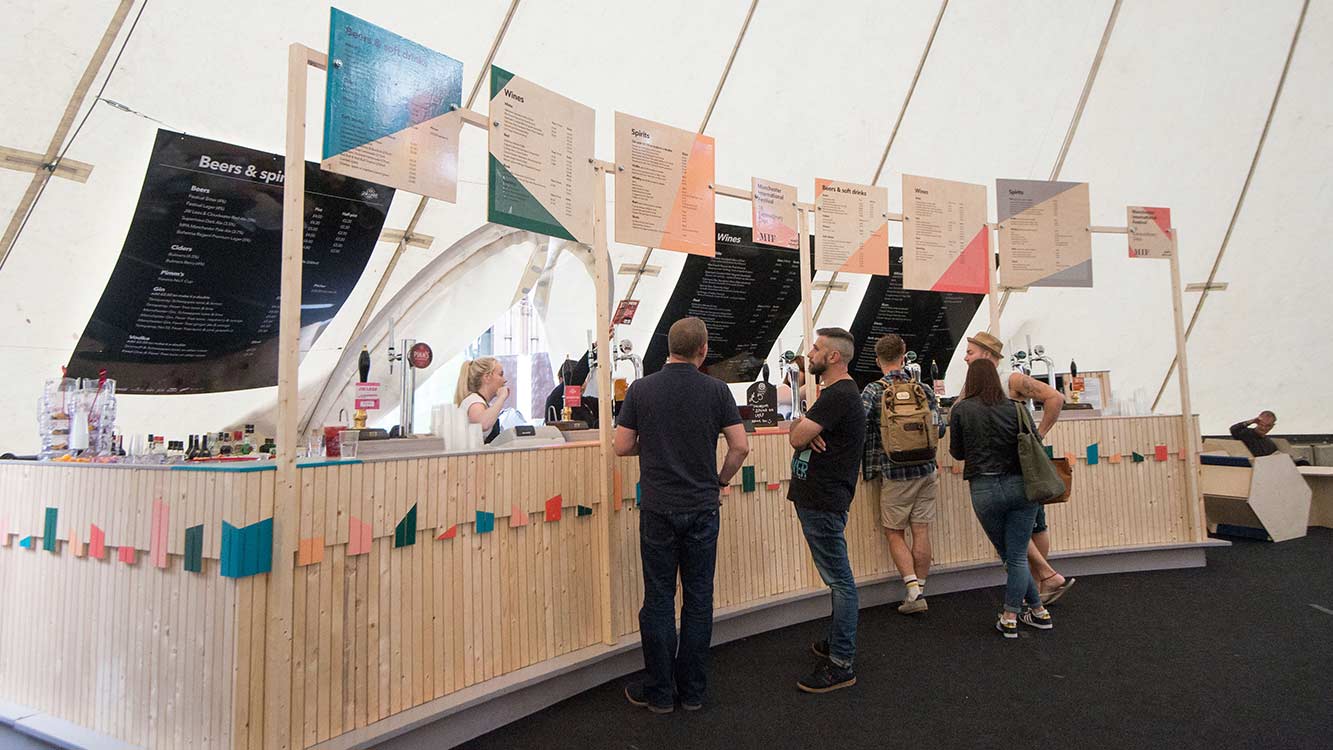 Cooper Bespoke Joinery Lancashire Greater Manchester Festival International Pop Up Bar wooden