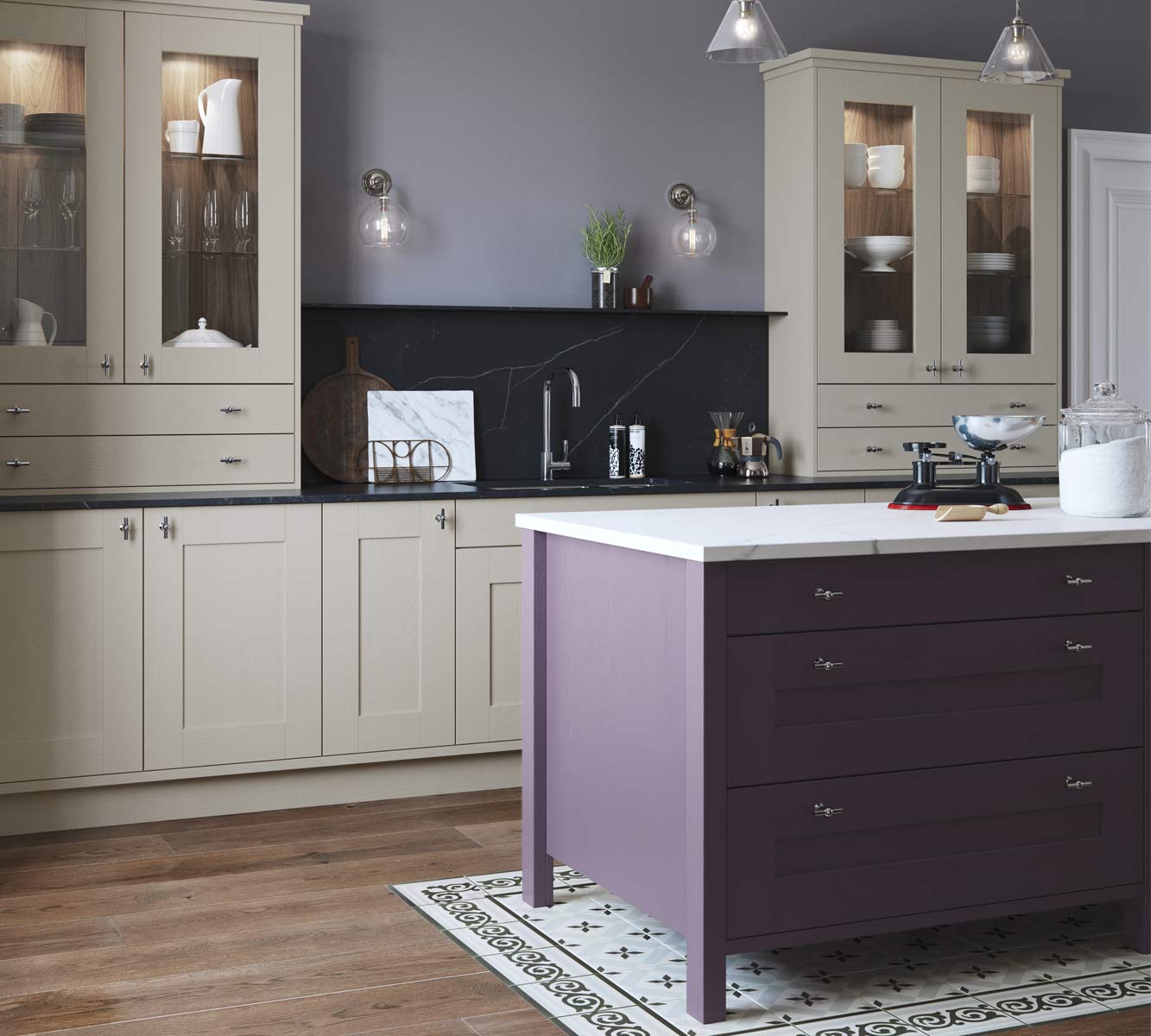 Masterclass Kitchens Blackburn Lancashire sherborne mulberry highland stone cameo2